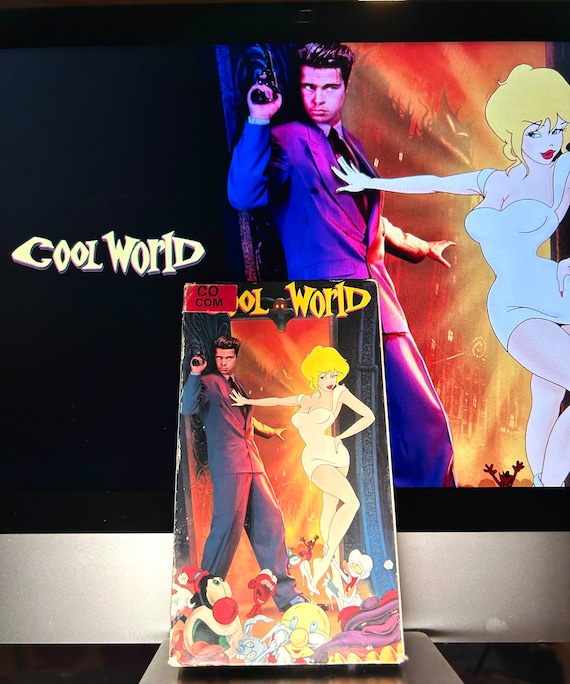 Cool World VHS Tape 1992 • Brad Pitt Kim Basinger • Ralph Bakshi