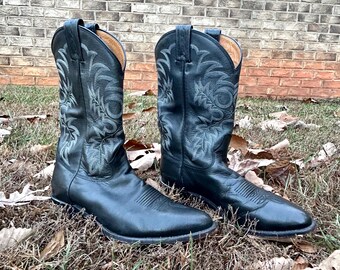 Vintage 1990s Ranger Firefighter Boots Size 10 W Black  display picture 3