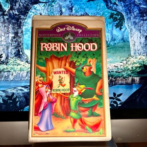 Walt Disney Robin Hood Masterpiece Collection (VHS, 1973) Cartoon Clamshell Movie
