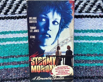 1988 Stormy Monday VHS Promo Screener Melanie Griffith Tommy Lee Jones Sting Tested Working