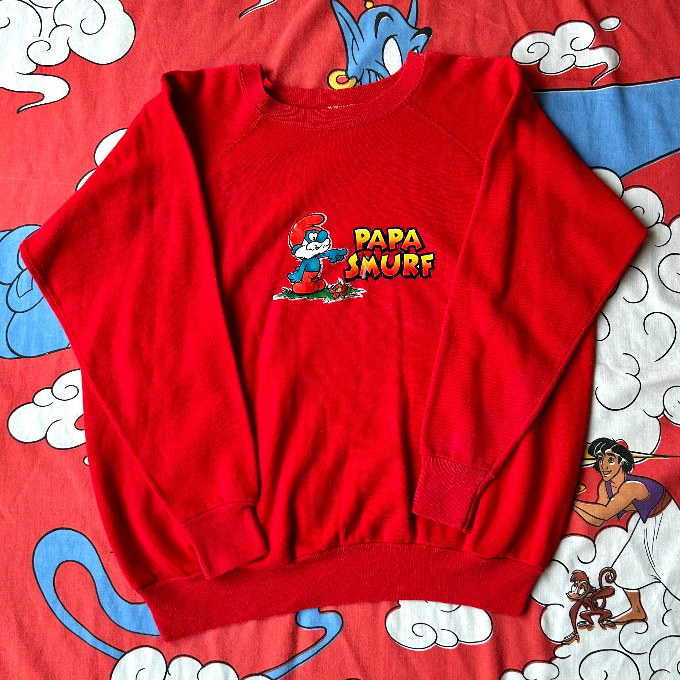 The Smurfs Embroidery Crew Neck Sweatshirt