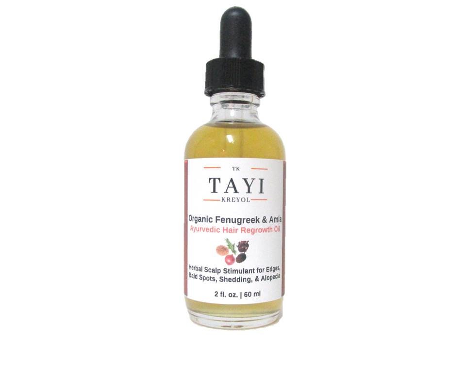 Organic Fenugreek Amla Ayurvedic Hair Regrowth Oil Lwil Cheve