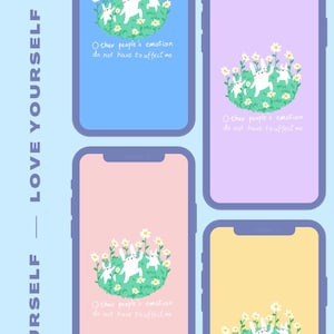 be yourself cute icon set, cute icons, iOS and Android app icons, Widgets, Wallpapers for phone and iPad, Aesthetic Icon pack