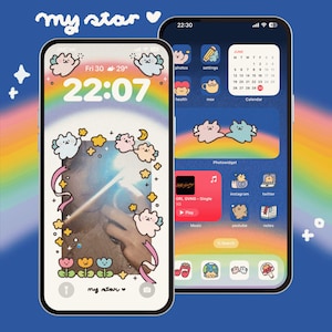my star: customisable wallpaper, cute icons, icon set, iOS & Android app icons, Widgets, Wallpapers for phone and iPad, Aesthetic Icon pack
