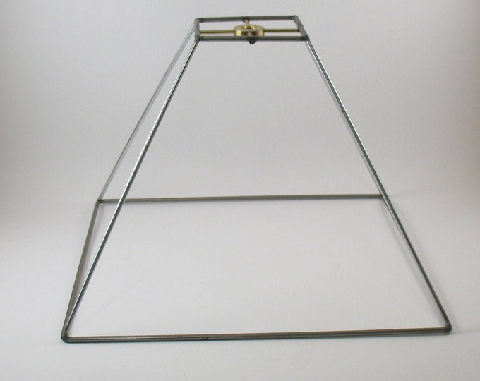 3x10x8 1/2 Square Lampshade Frame. Standard Brass Plated Etsy