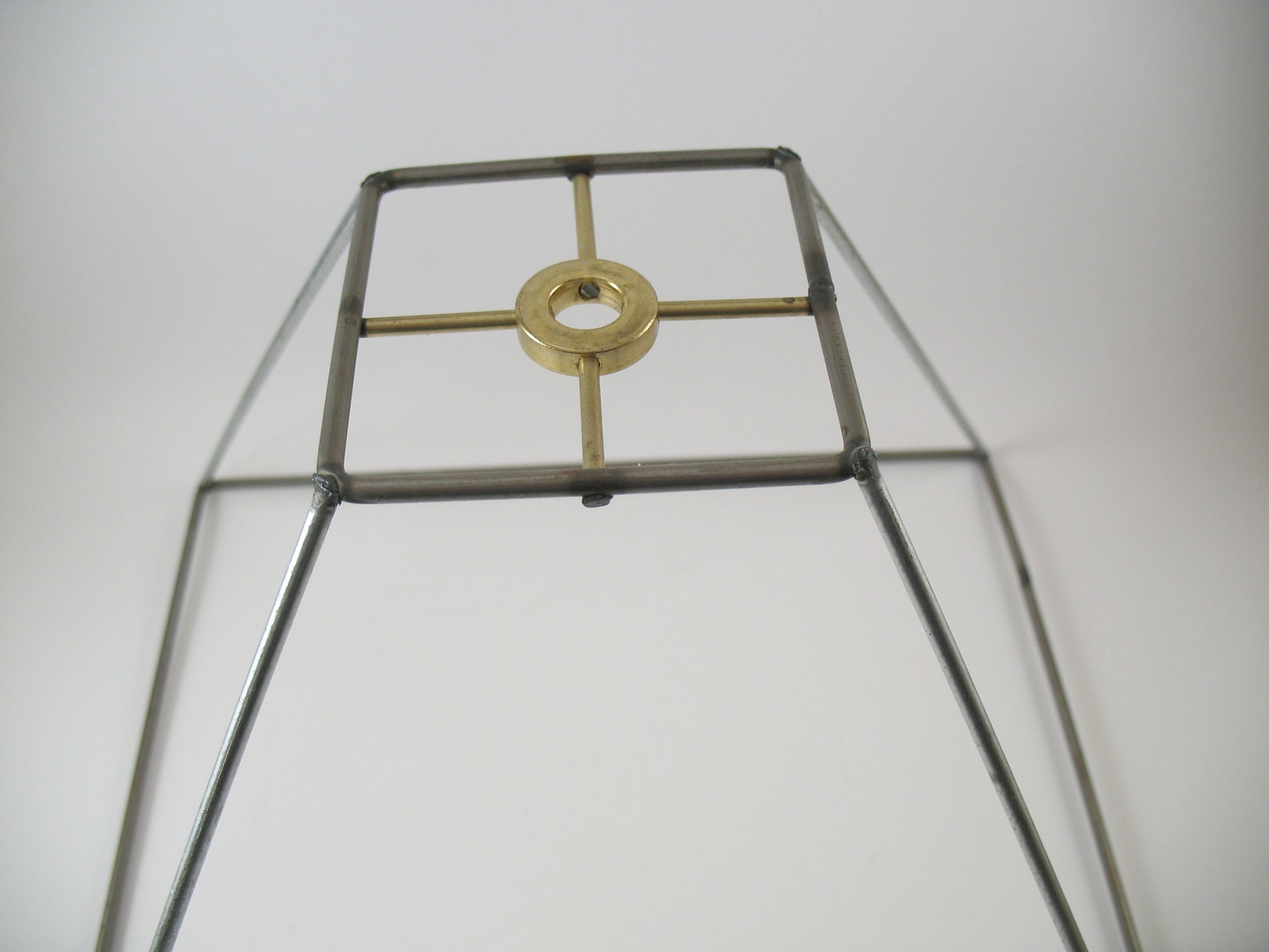 3x10x8 1/2 Square Lampshade Frame. Standard Brass Plated Etsy