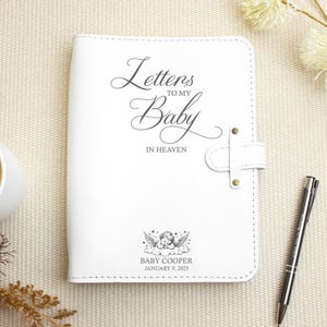 Cartas a mi bebé en el cielo Diario de duelo Pérdida de un bebé Regalo de condolencias Regalo de aborto espontáneo para mamá Regalo conmemorativo de mortinato Regalo de pérdida de embarazo