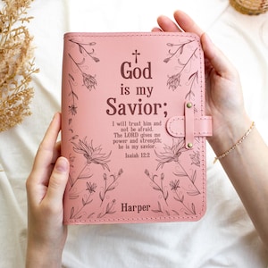 Christian journal for women Personalized prayer journal for her Womens prayer notebook Flowers bible study journal for girls Sermon notebook