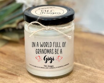 Gigi Candle | Grandmother Gift | Mother’s Day Candle | Christmas | Gift For Gigi | Birthday | Gift For Her | Funny Gift | Christmas Gift
