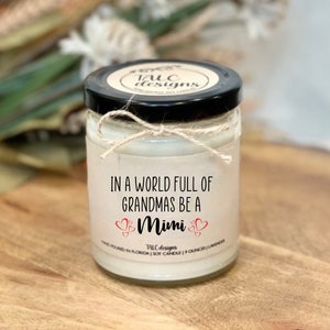 Mimi Candle | Grandmother Gift | Mother’s Day Candle | Christmas | Gift For Mimi | Birthday | Gift For Her | Funny Gift | Christmas Gift