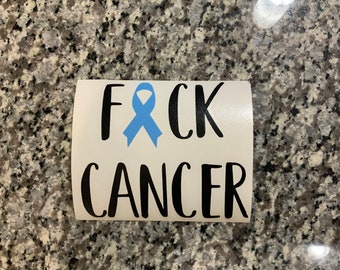 2x Two PROSTATE Cancer Awareness Ribbon Car Vinyl Decal Sticker 3/"x5/" Light Blue