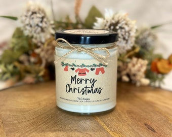 Merry Christmas | Holiday Gift | Holiday Candle | Birthday Gift | Christmas Gift | Funny Candle | Candle Gift | Home For Christmas