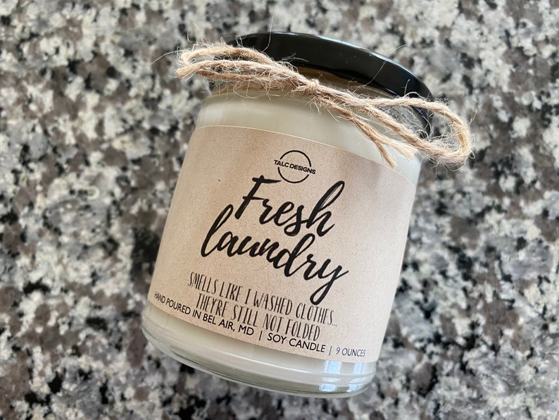 Fresh Laundry Candle Soy Candle Fresh Linen Clean Linen | Etsy