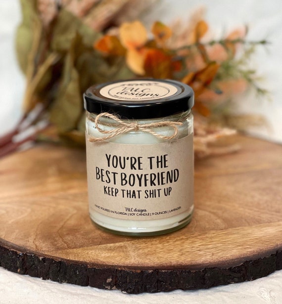 You're the Best Boyfriend Boyfriend Gift Birthday Gift Christmas Gift Funny  Candle Gift Idea Hanukkah Gift Cute Candle 