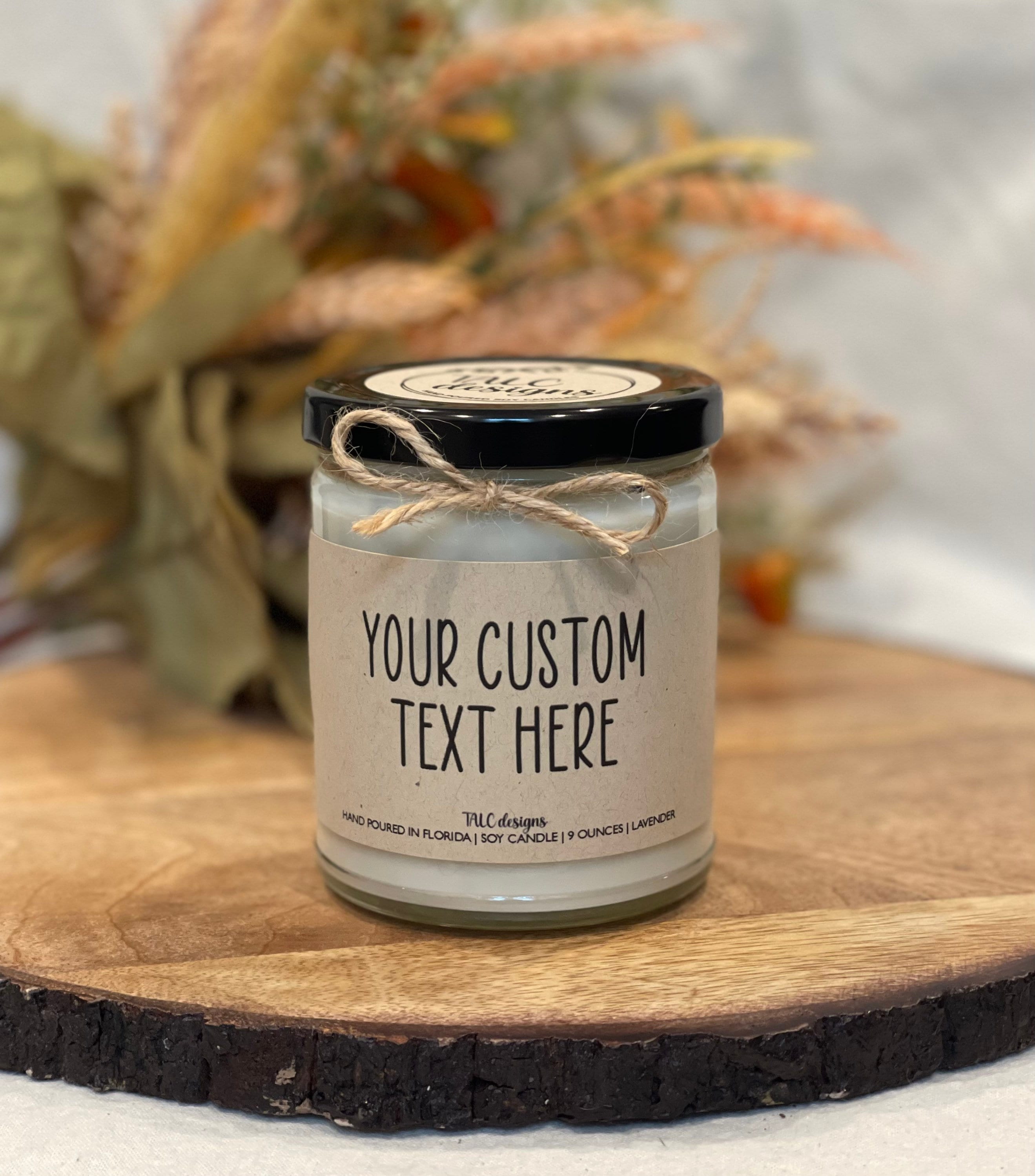 Custom Candle Christmas Gift Birthday Gift Custom Gift Etsy