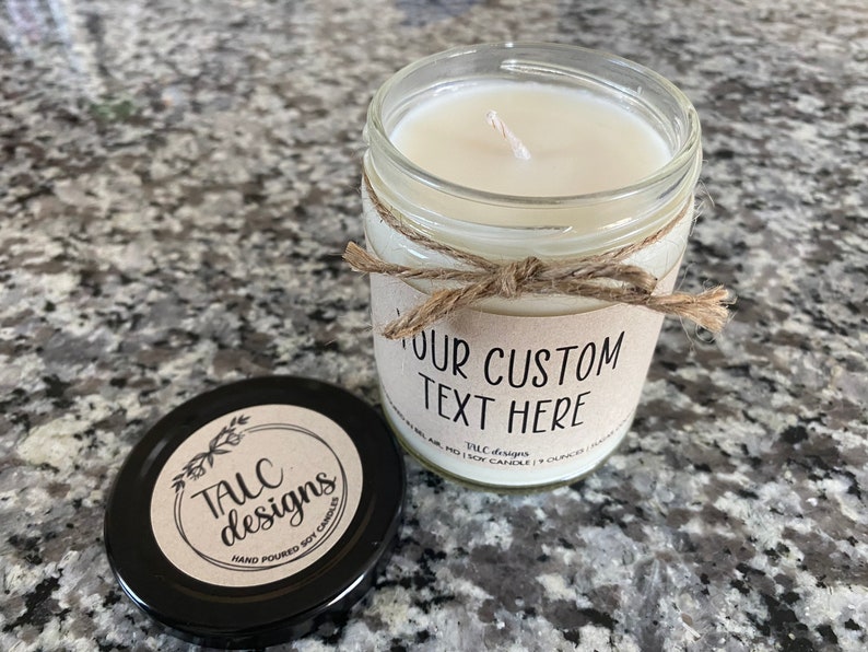 Custom Candle Christmas Gift Birthday Gift Custom Gift Etsy