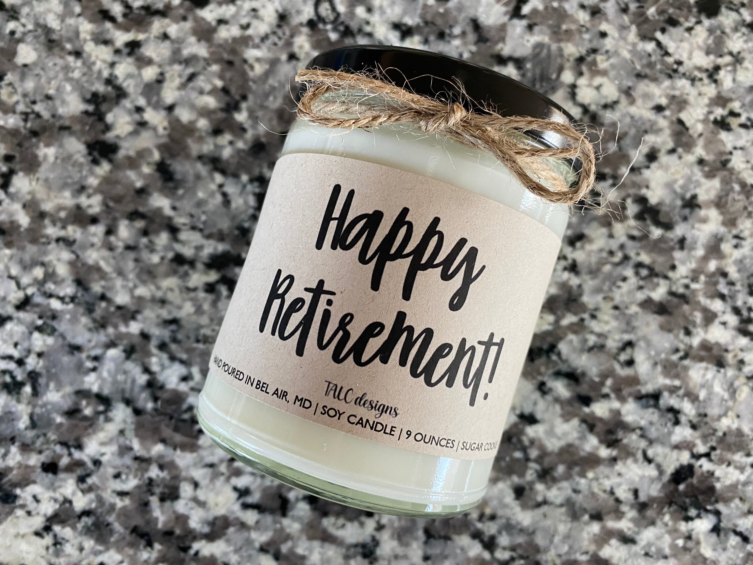 Happy Retirement Candle Retirement Gift Coworker Gift Etsy