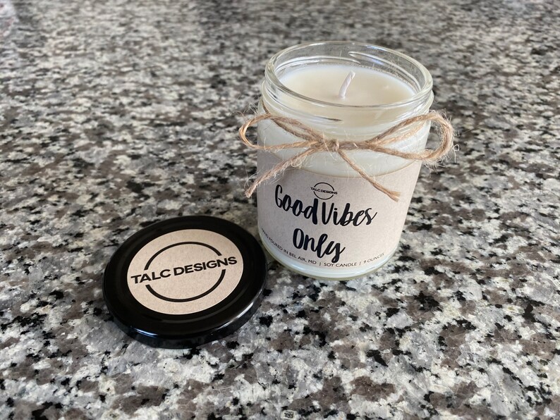 Gift Idea Christmas Gift Good Vibes Only Candle Funny Candle Birthday Gift Housewarming Gift Friend Gift Funny Gift