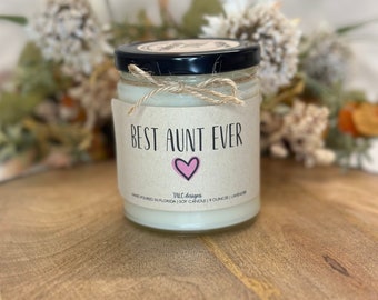 Best Aunt Ever | Gift Box | Gift For Aunt | Gift For Her | Birthday Gift | Christmas Gift | Funny Candle | Candle Gift | Gift Idea