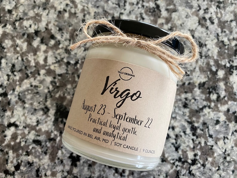 Gift For Her Astrology Candle Virgo Candle Gift For Him Funny Candle Horoscope Candle Gift For Friend Birthday Gift