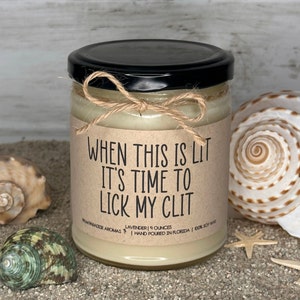 It&#39;s Time To Lick My Clit | Sex Time Candle | Soy Candle | Sex Candle | Couple Candle | Gift For Her | Christmas Gift | Birthday Gift