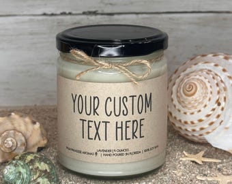 Custom Soy Candle | Personalized Gift, Hand-Poured