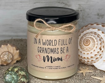 Mimi Gift Candle | Hand-Poured Soy Wax, Lavender Scent