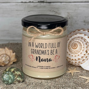 Granny Candle Funny Granny Gifts For Granny For Mothers Day From Grandchildren - 7oz Granny's Last Nerve Lavender Scented Soy Candle - Birthday Christmas Gifts For Granny From Grandkids