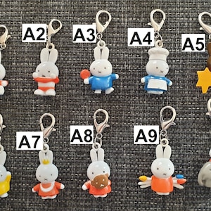 Miffy, Stitch Markers, Knitting Markers, Knitting Pens, Pendants, Stitch Counter,Pendants