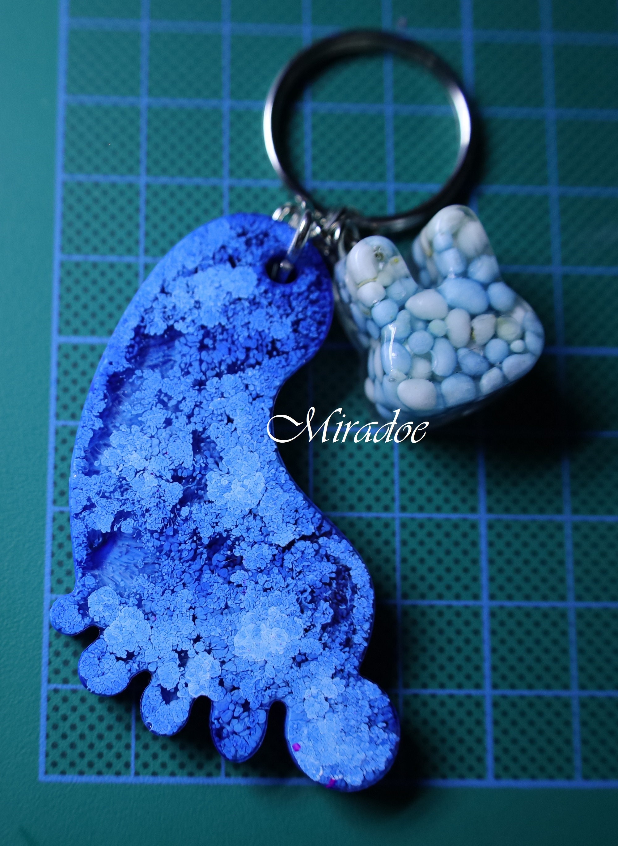 Epoxy Baby Foot Keychain With Alcohol Ink Epoxy Resin Etsy UK