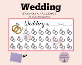 Wedding Tracker A6 - Wedding Savings Challenge - A6 Cash Envelopes - Printable Budget Binder Insert - Mini Tracker a6 - Mini Challenge a6