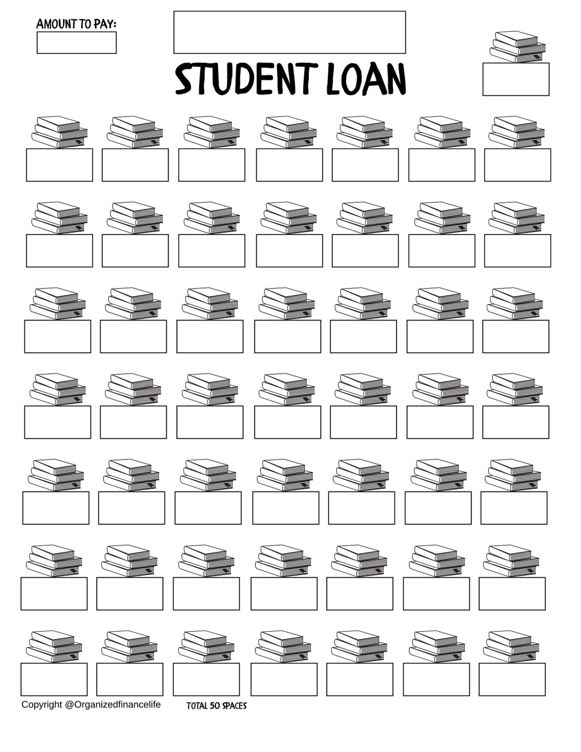 Debt Free Chart Bundle PDF Printable Student Loan Payoff Etsy Canada