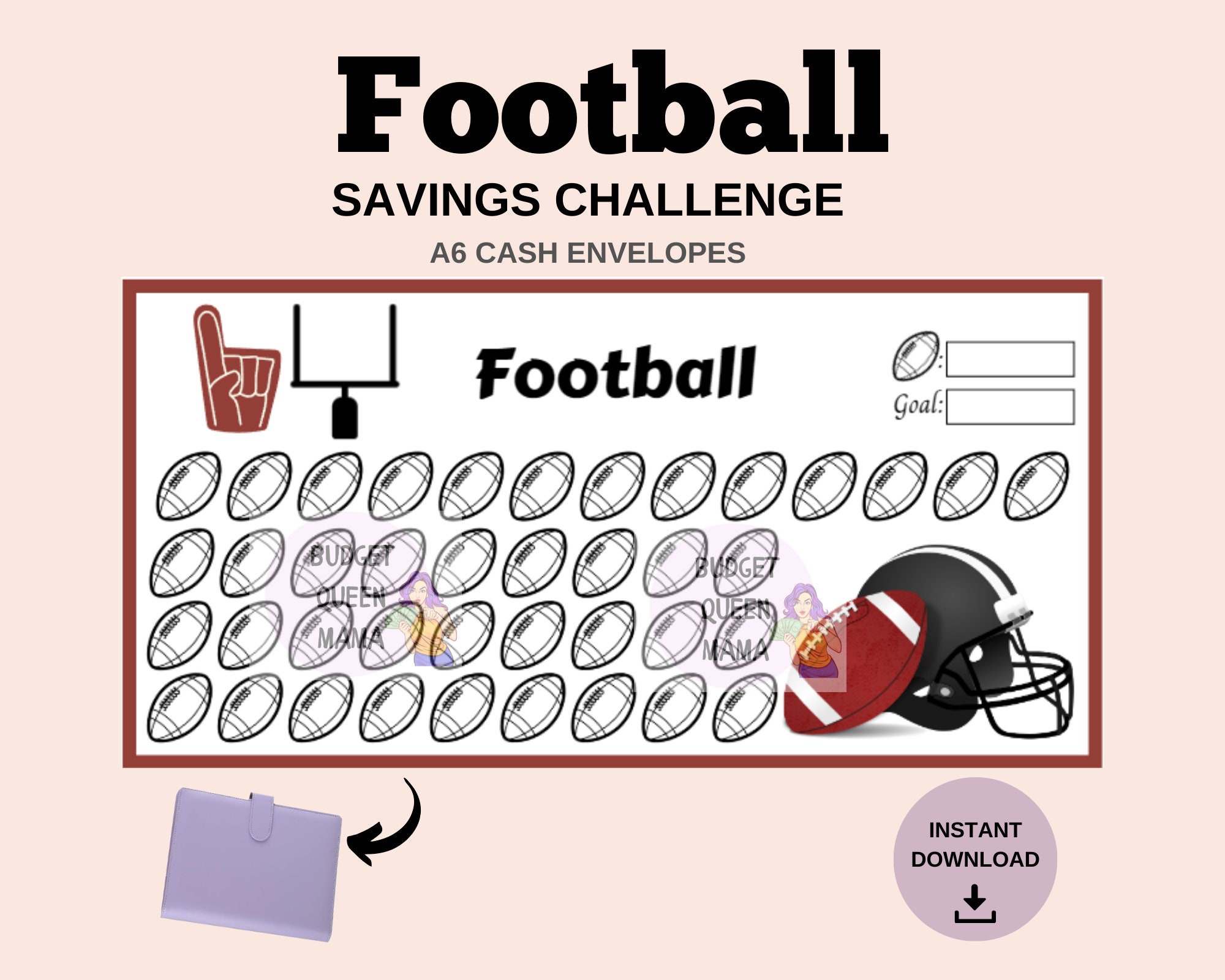 Football Binder - Etsy