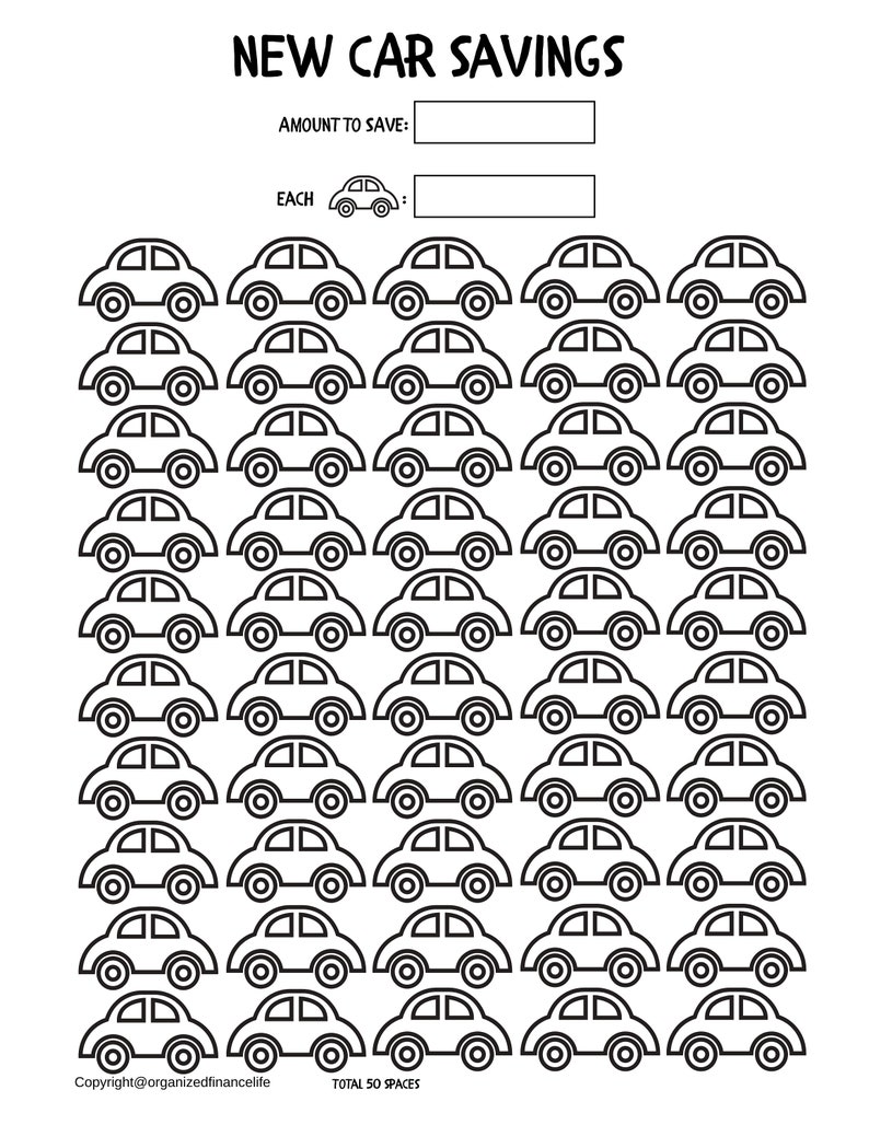 new-car-savings-tracker-pdf-printable-new-car-sinking-fund-etsy