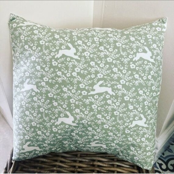 Handmade Clarke Clarke Cute Sage Bunny 16 Cushion Cover Etsy Handmade Clarke Clarke Cute Sage Bunny 16 Cushion Cover Etsy