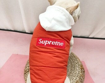 supreme dog hoodie