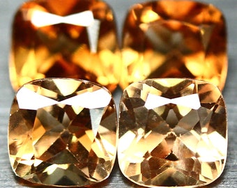 8.2 Cts Natural Citrine Quartz Faceted Gemstone 5 pcs Lot Loose Faceted Gemstone Beautiful Citrine Quartz Gemstone For jewelry Gemstone .