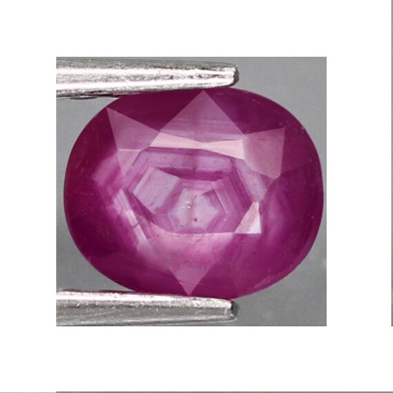 6.5 X 5.4mm Natural Ruby Oval Cut Uncommon Natural Ruby Loose