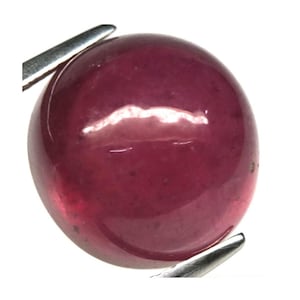 Large Blood Red Ruby Cabochon 12x11.8mm Natural Oval Loose Gemstone Jewelry Stone 12.50cts.