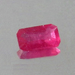 Mozambique Ruby Gemstone: 5x2mm Emerald Cut Loose Stone