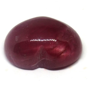 17.65 Carat Mozambique Ruby Gemstone, Large Heart Cabochon