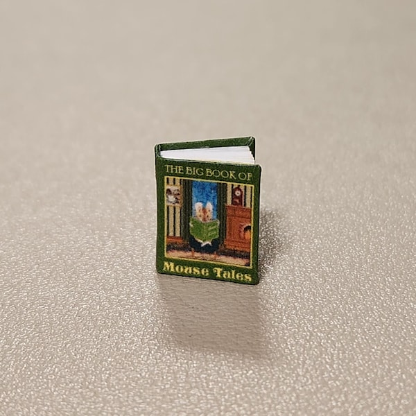 Half-Scale The Big Book of Mouse Tales - Handmade 1:24Miniature Book