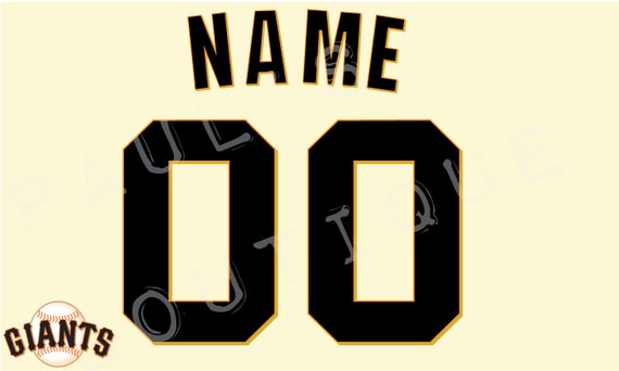 San Francisco Giants Lettering Kit for an Authentic 2023 Home Jersey ANY NAME NUMBER Etsy UK