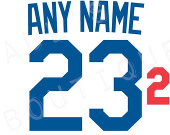 Los Angeles Dodgers Lettering Kit for an Authentic, Replica or Youth 2023 Home or Road Jersey - ANY NAME & NUMBER