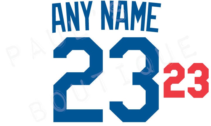 Los Angeles Dodgers Lettering Kit for an Authentic Replica or Youth Home or  Road Jersey ANY NAME & NUMBER 