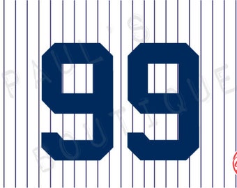 New York Yankees Lettering Kit for an Authentic, Replica or Youth Home Jersey - ANY NUMBER