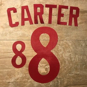 モントリオール エクスポズ 1981 ロード ジャージ用レタリング キット - 「CARTER」#8