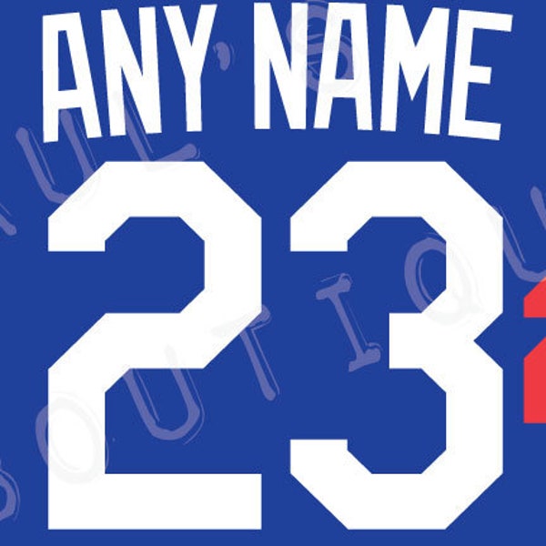 Los Angeles Dodgers Font Etsy