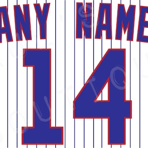 Chicago Cubs Home Jersey Lettering (2016 - 2023) – Name & Number Kit – Pro Twill