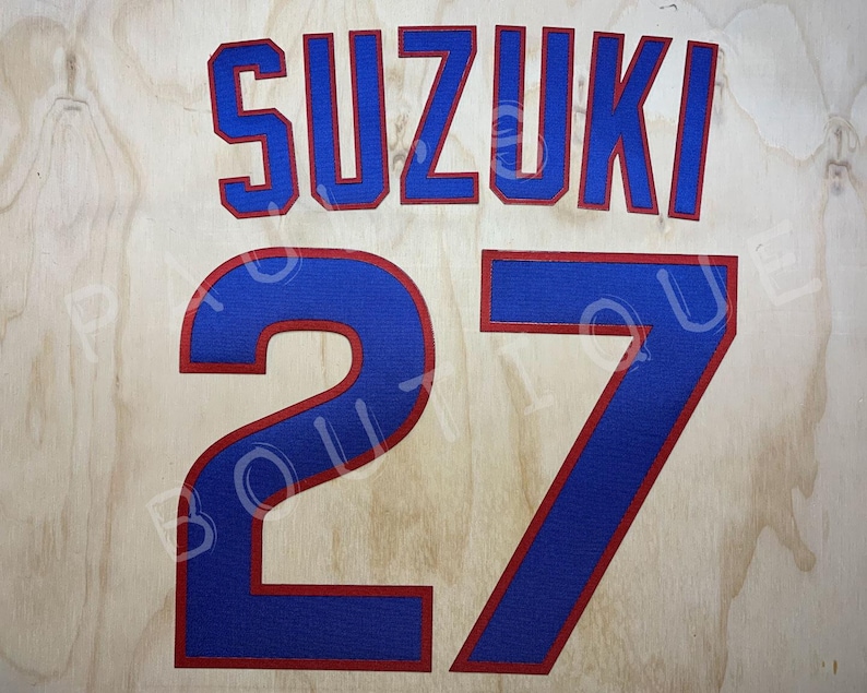 Custom Chicago Cubs Lettering Kit for an Authentic, Replica, Youth or Toddler Home Jersey - ANY NAME & NUMBER image 9